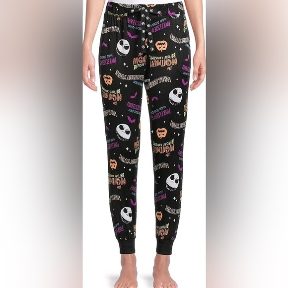 Disney Other - NWT Nightmare Before Christmas Allover Print Black Jogger Sleep Lounge Pants
